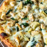 Chicken Pesto Pizza with Spinach Salad Recipe