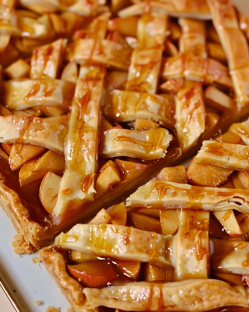 Caramel Apple Slab Pie Recipe - Recipe Image