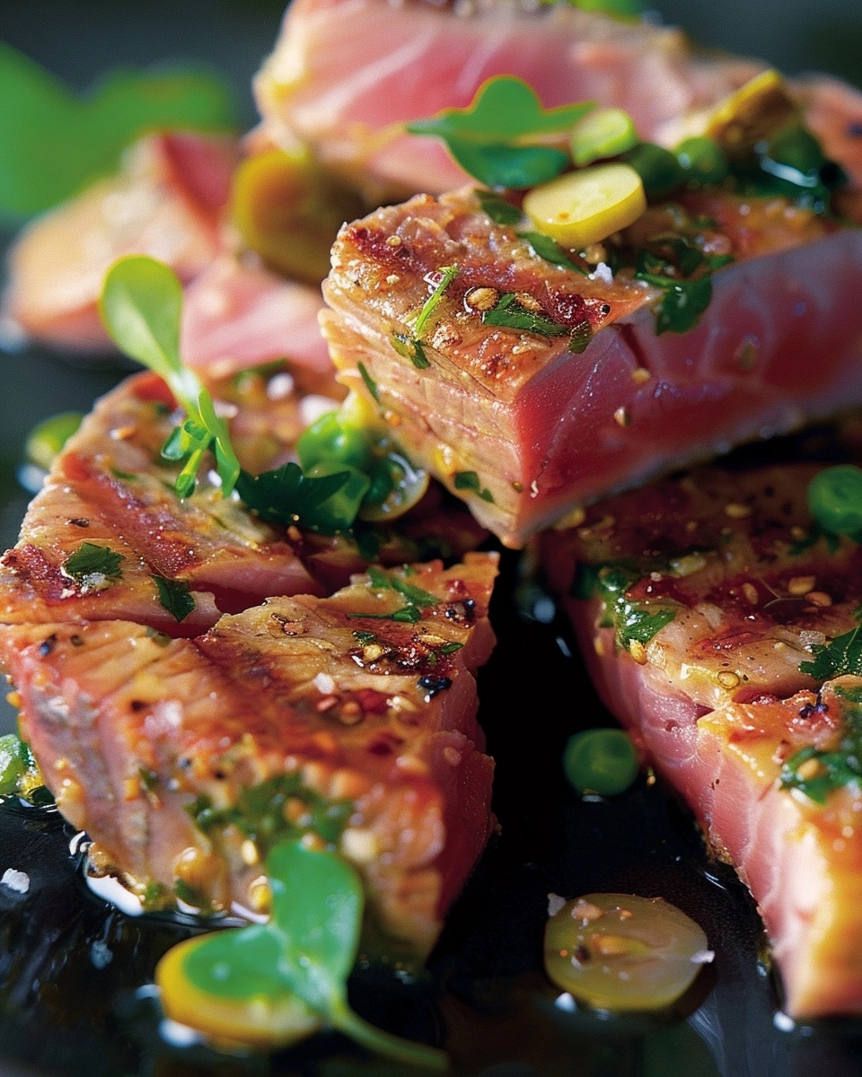 Seared Tuna Steak with Herbs Recipe - Recipe Image