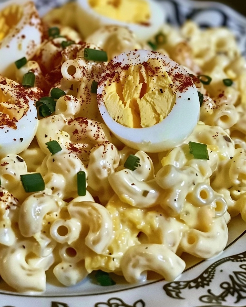 Deviled Egg Macaroni Salad Recipe - Recipe Image