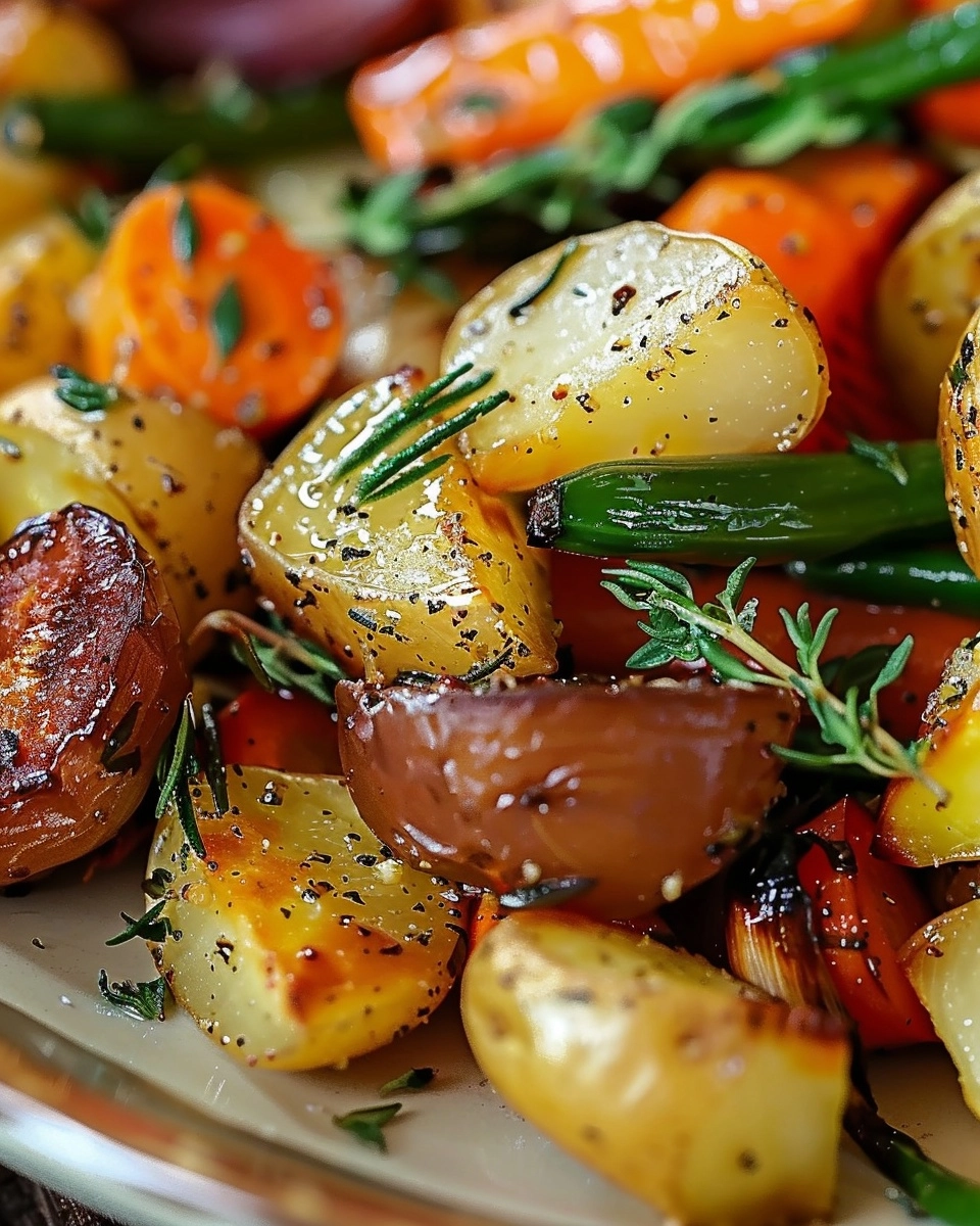 Garlic Herb Roasted Veggies Recipe - Recipe Image