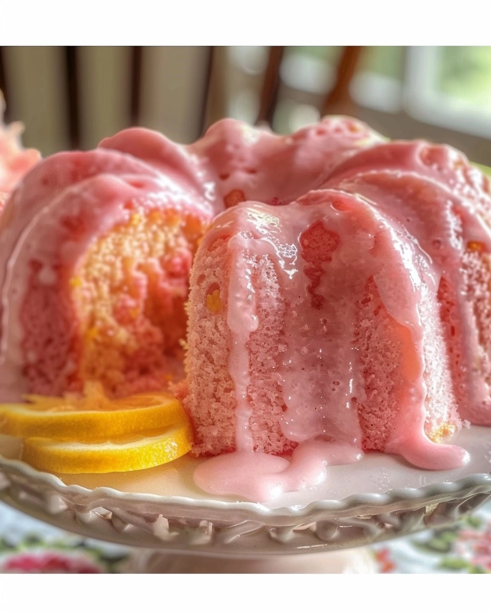 Pink Lemonade Pound Cake Recipe - Recipe Image