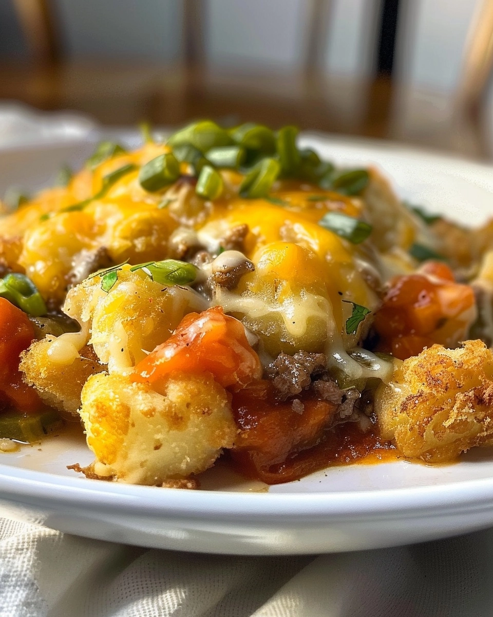 Easy Tater Tot Casserole Recipe - Recipe Image