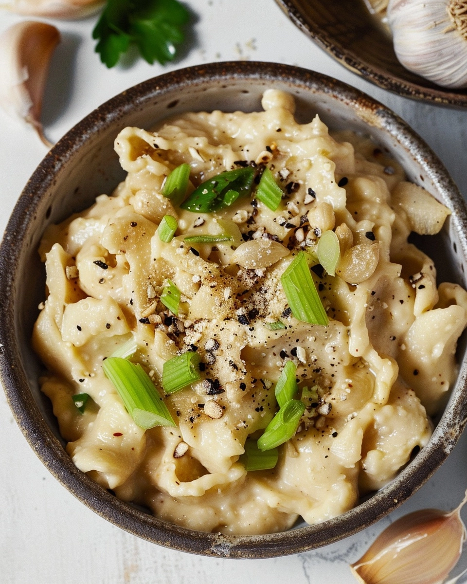 Roasted Garlic Tahini Sauce for Pasta Recipe - Recipe Image