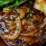 Hamburger Steaks with Onion Gravy Recipe