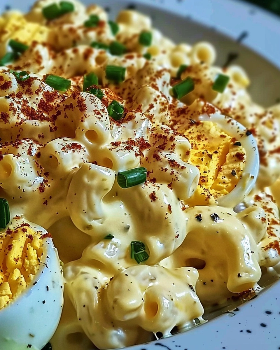 Deviled Egg Macaroni Salad Recipe - Recipe Image