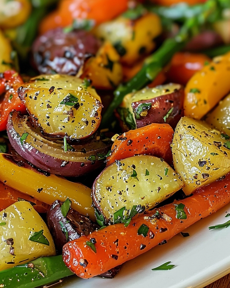 Garlic Herb Roasted Veggies Recipe - Recipe Image
