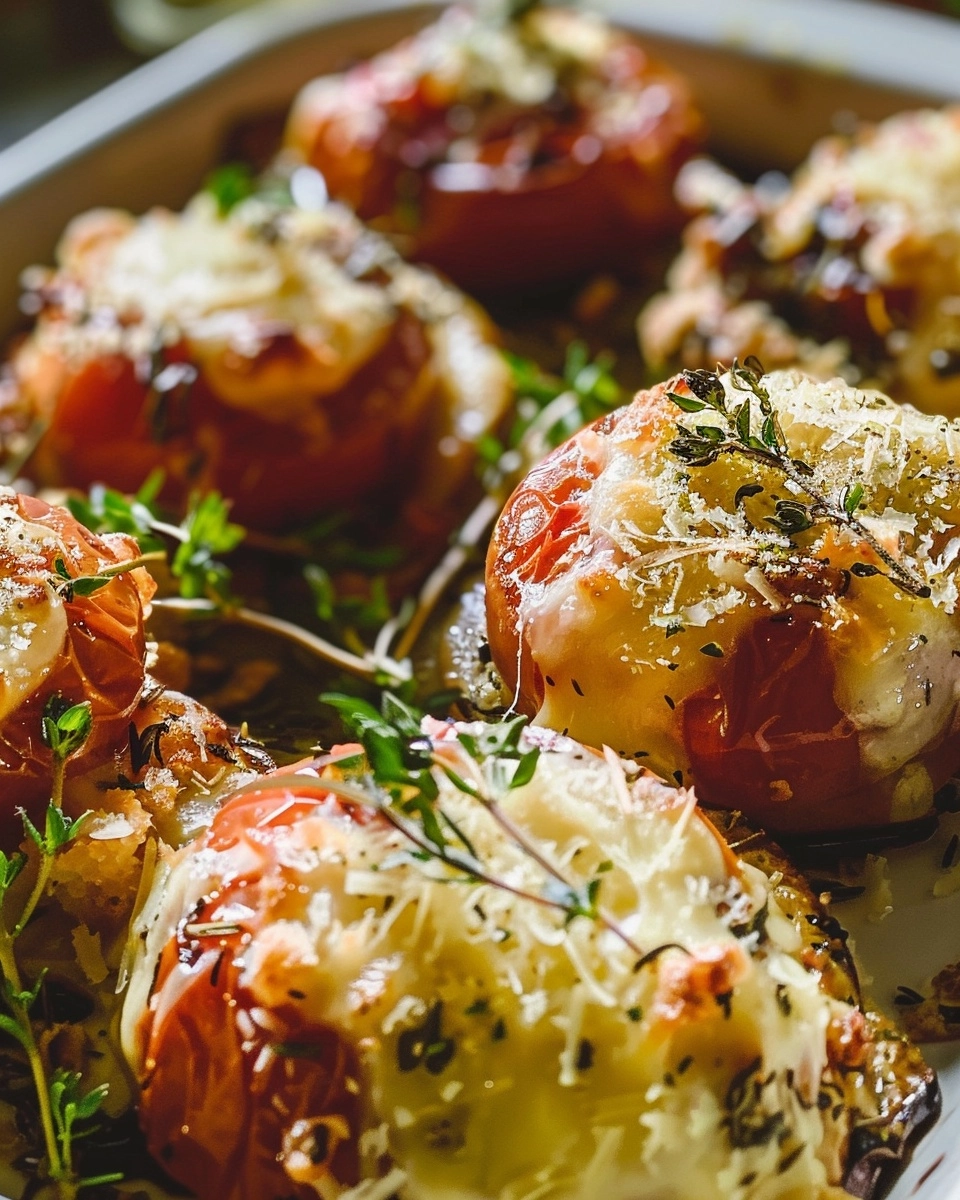 Cheesy Baked Tomatoes Recipe - Recipe Image