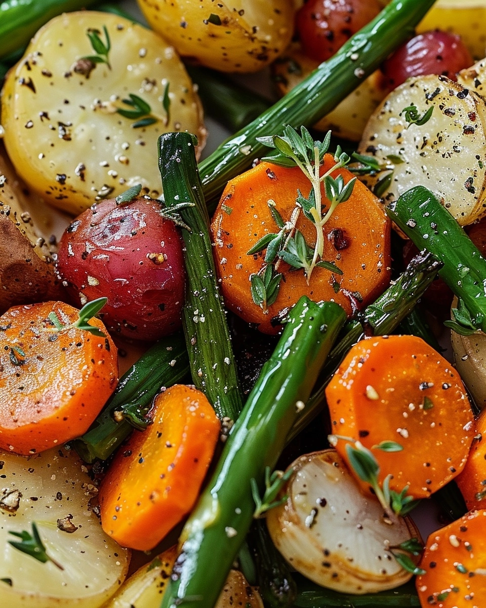 Garlic Herb Roasted Veggies Recipe