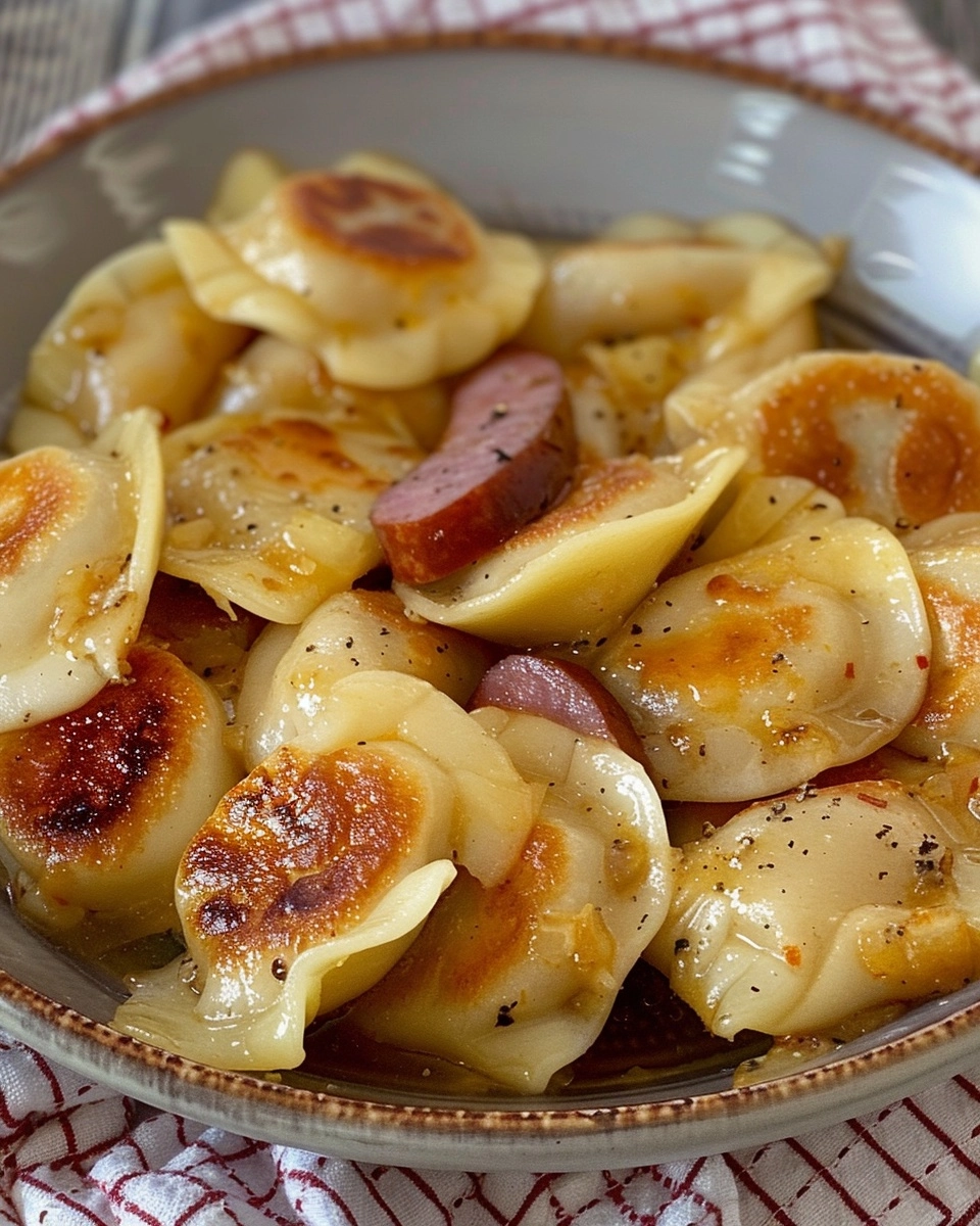 Pierogies and Kielbasa Recipe - Recipe Image