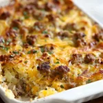 Sausage Hash Brown Breakfast Casserole Recipe