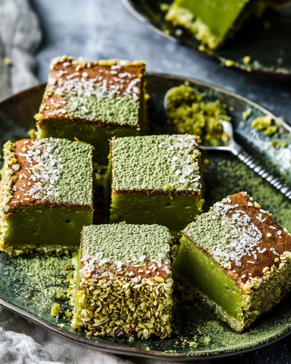 Matcha Mochi Cake Recipe - Recipe Image