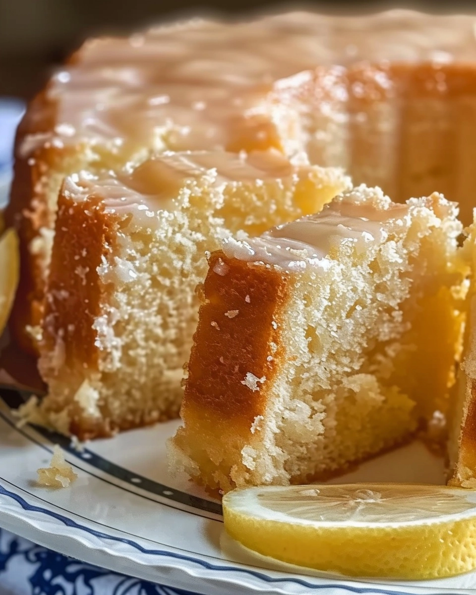 Lemon Cream Cheese Pound Cake Recipe - Recipe Image