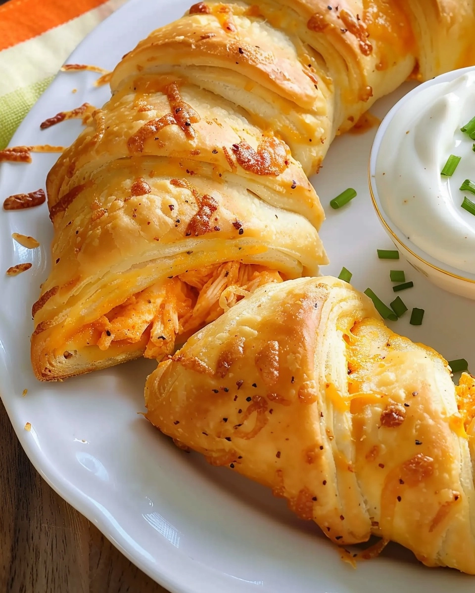 Buffalo Chicken Crescent Ring Recipe - Recipe Image