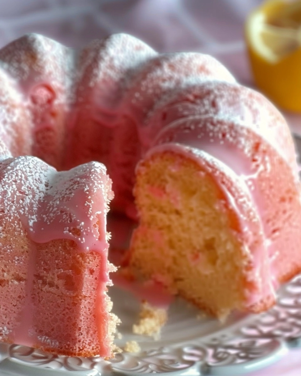 Pink Lemonade Pound Cake Recipe - Recipe Image