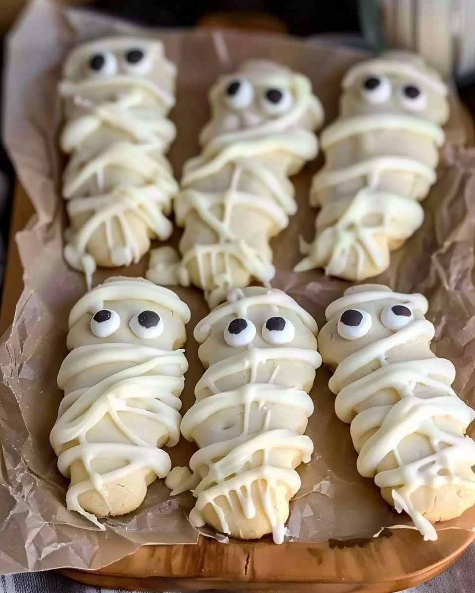 Halloween Mummy Cookies Recipe - Recipe Image