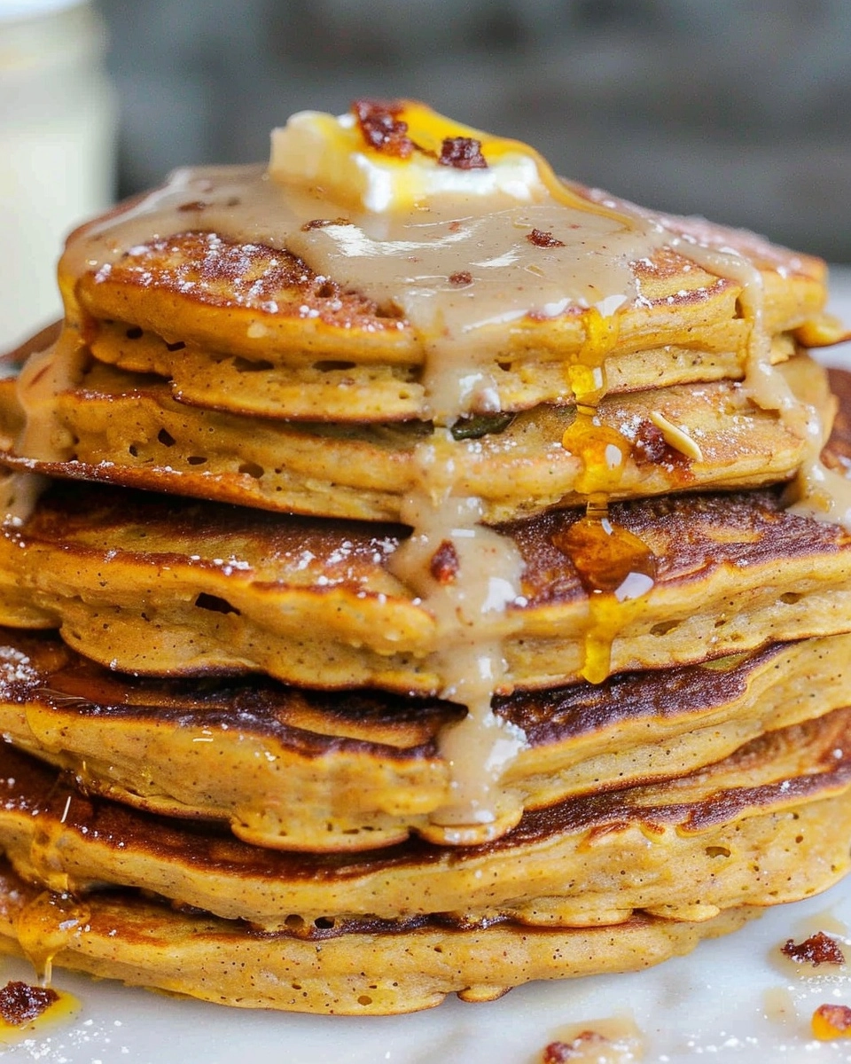 Pumpkin Oatmeal Pancakes Recipe - Recipe Image