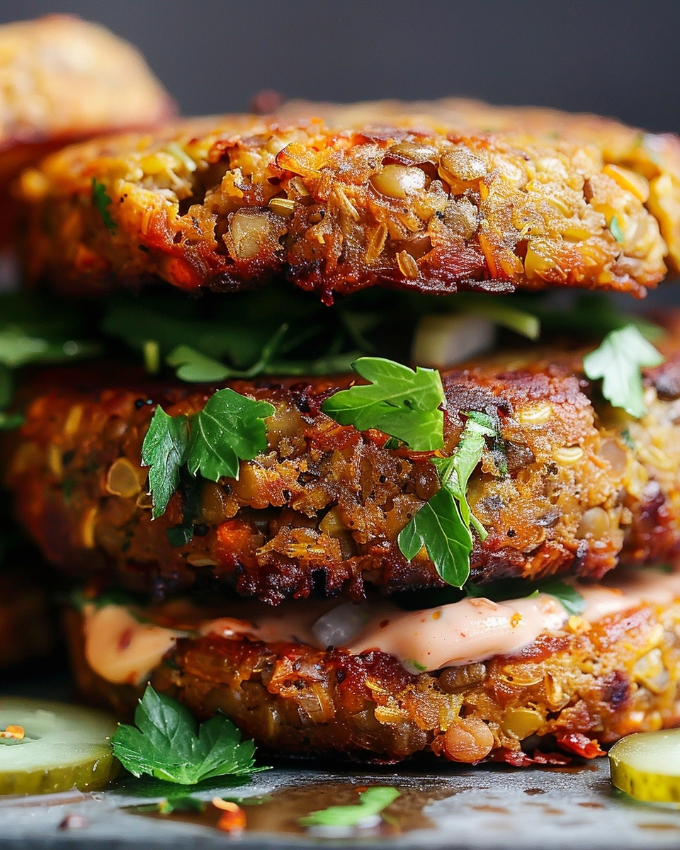 Lentil Burgers Recipe - Recipe Image