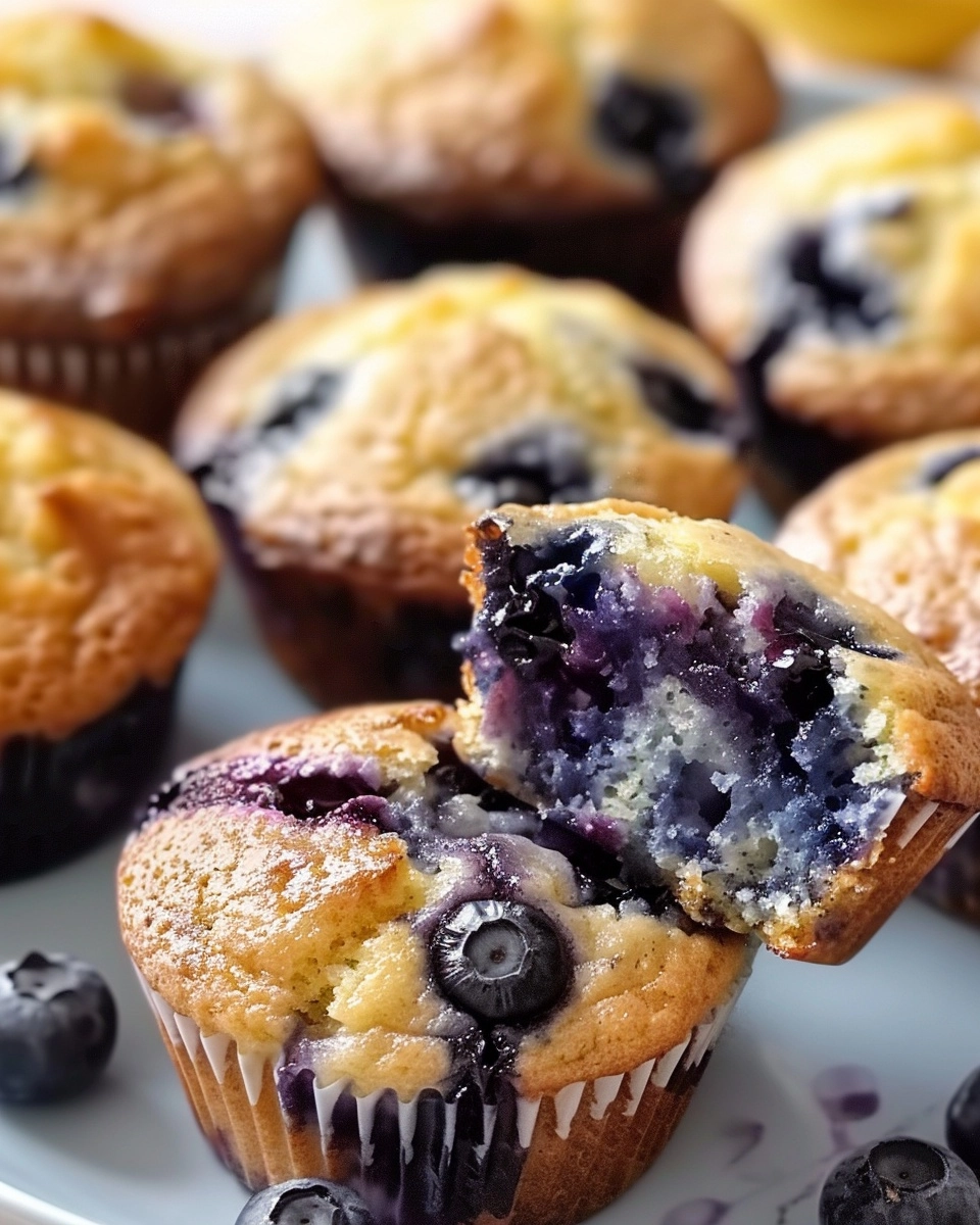 Lemon-Blueberry Muffins Recipe - Recipe Image
