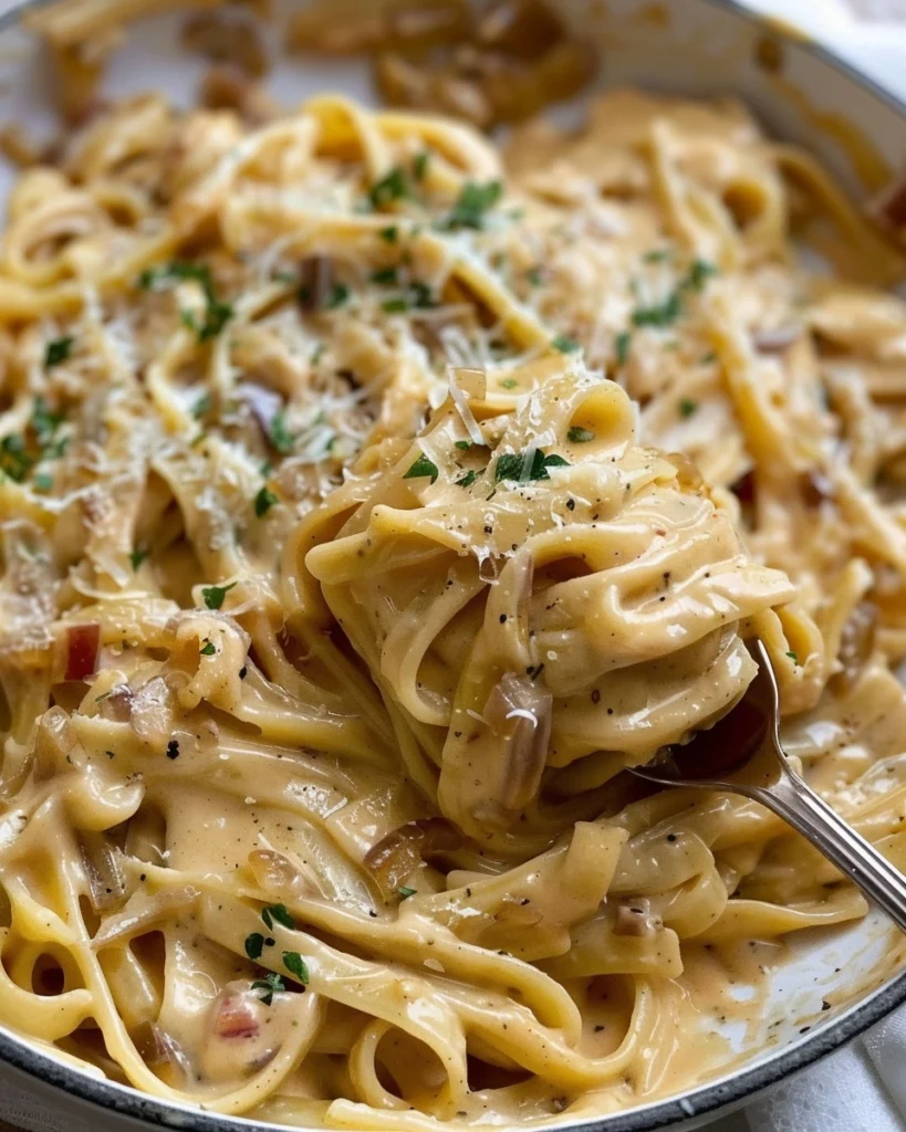 Creamy Caramelized Onion Pasta Recipe