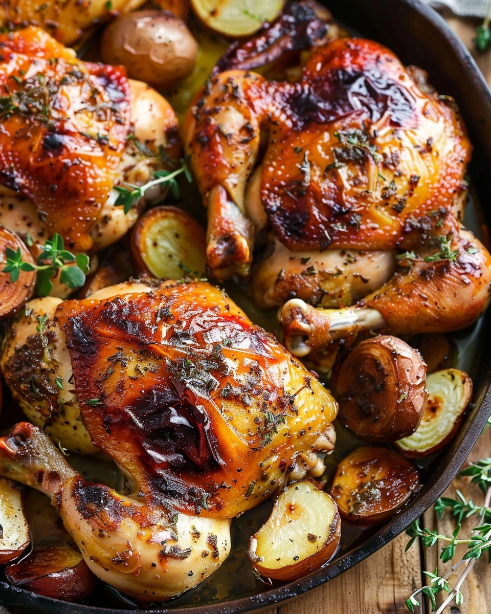 Maple Roasted Chicken with Root Vegetables Recipe - Recipe Image