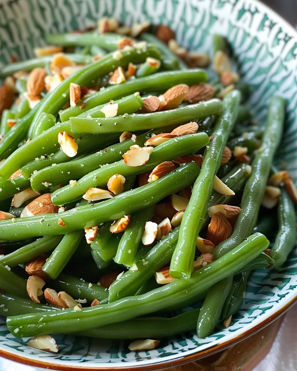 Green Beans with Almonds Recipe - Recipe Image
