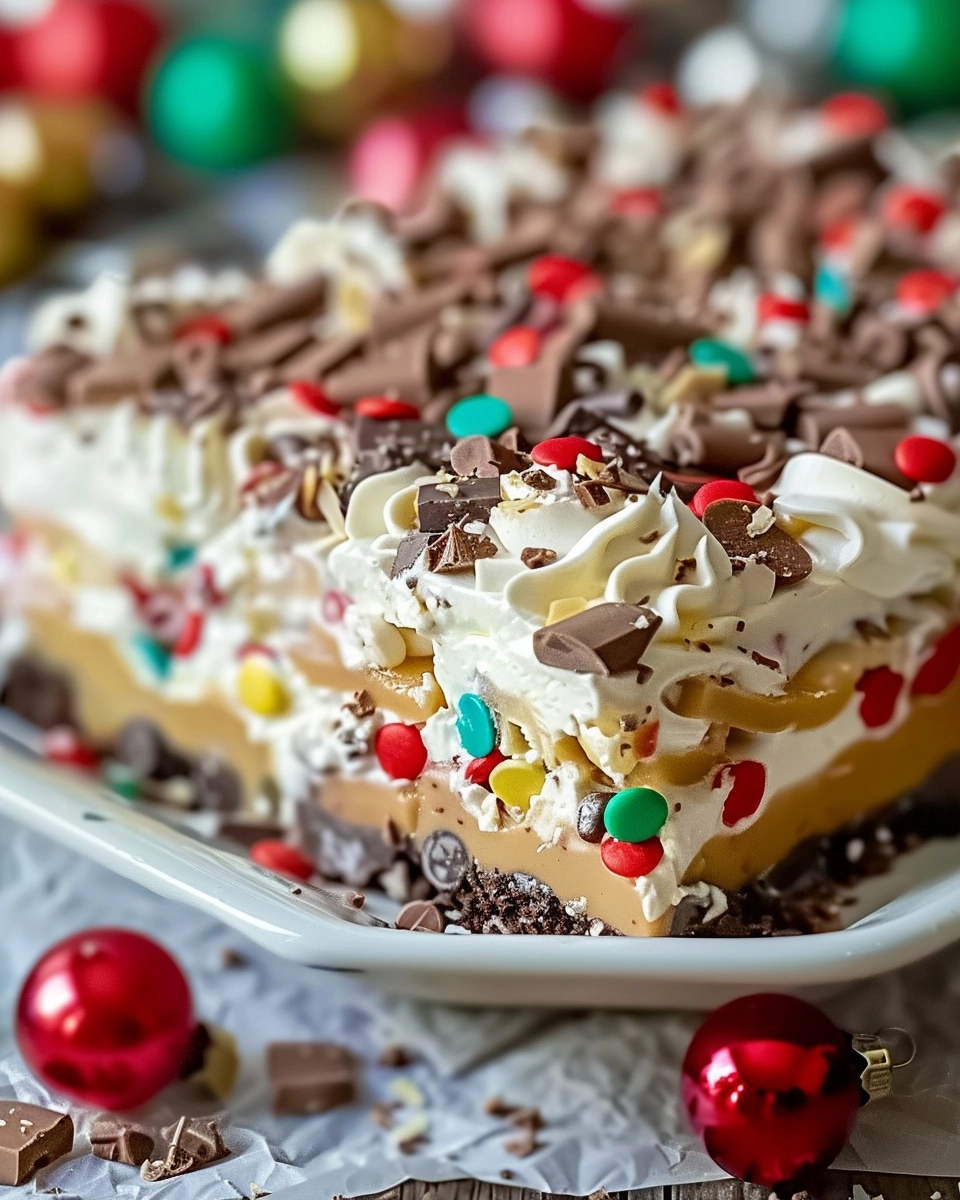 No‑Bake Christmas Cookie Lasagna Recipe - Recipe Image