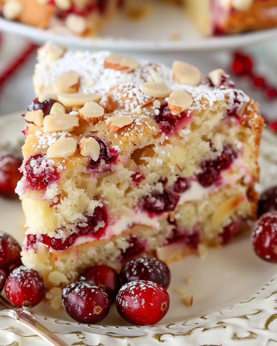 Almond Cranberry Cake Recipe