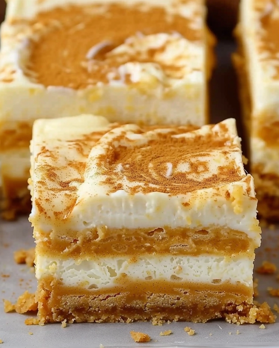 Pumpkin Cheesecake Bars Recipe - Recipe Image