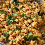 Creamy Chickpeas and Rice Skillet Recipe
