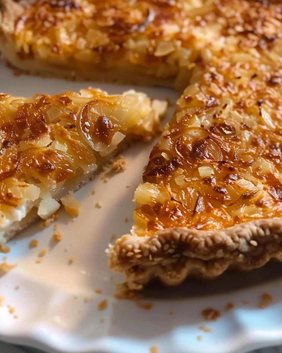 Cheddar & Ritz Cracker Vidalia Onion Pie Recipe