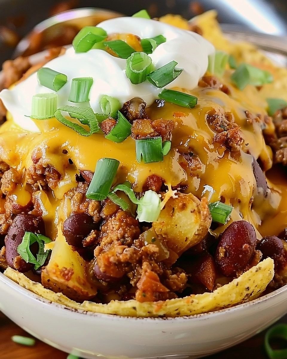 Chili Baked Potatoes Recipe