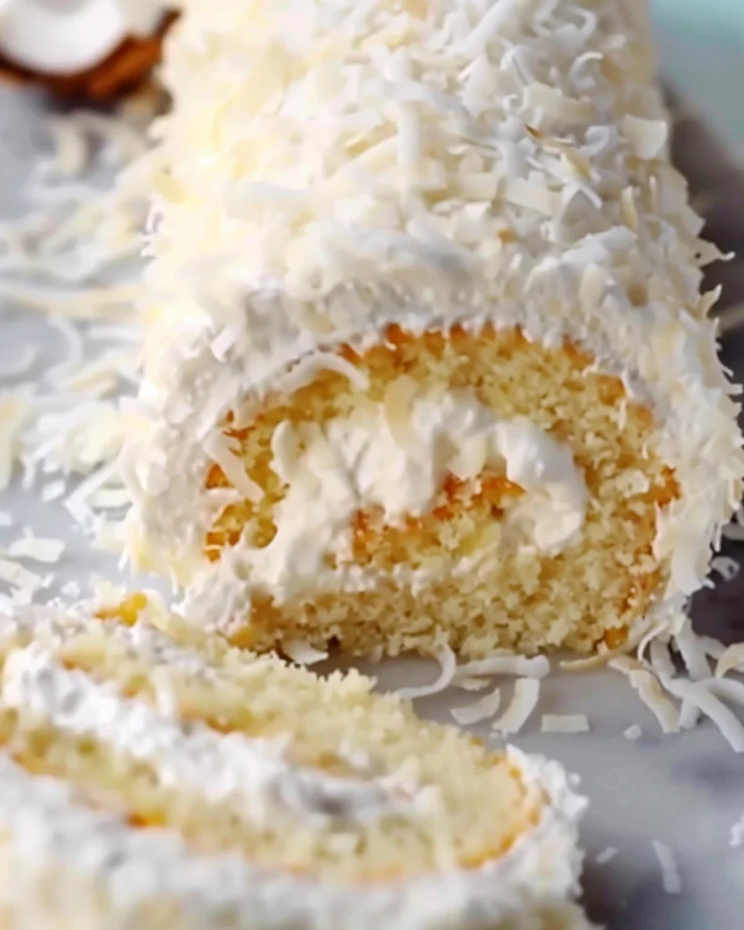 Coconut Cake Roll Recipe