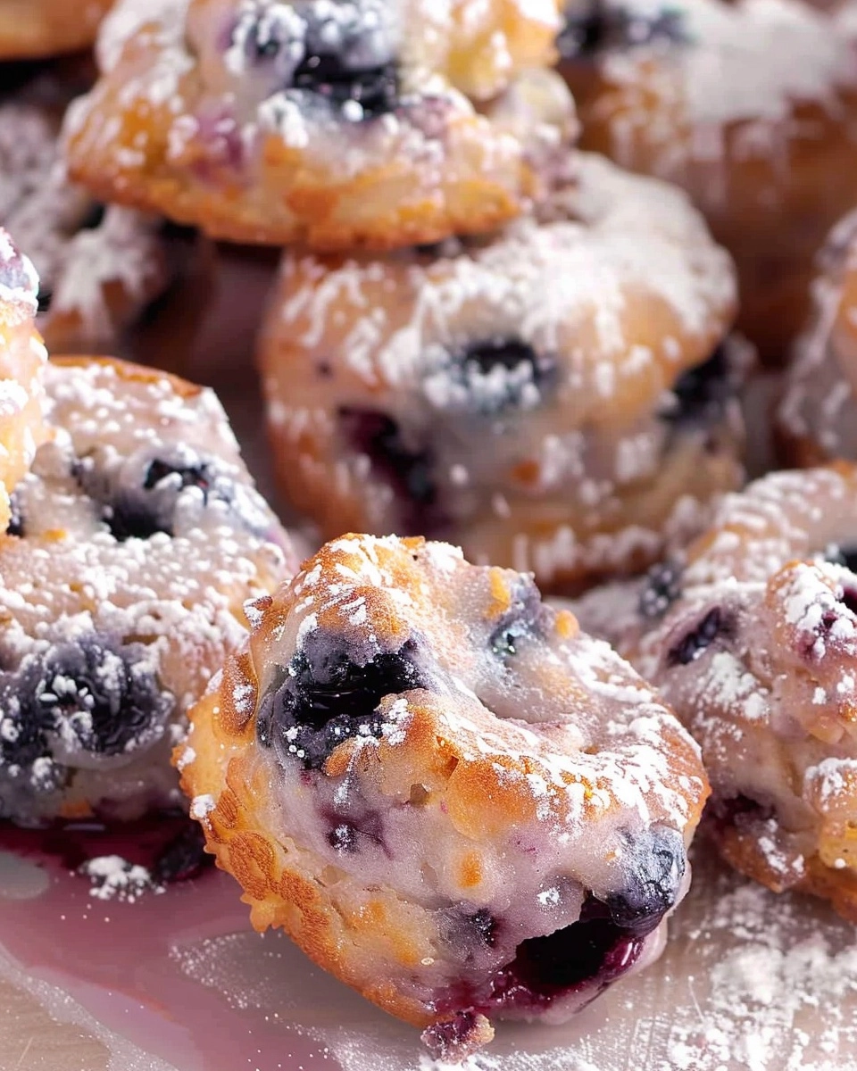 Baked Blueberry Fritter Bites Recipe