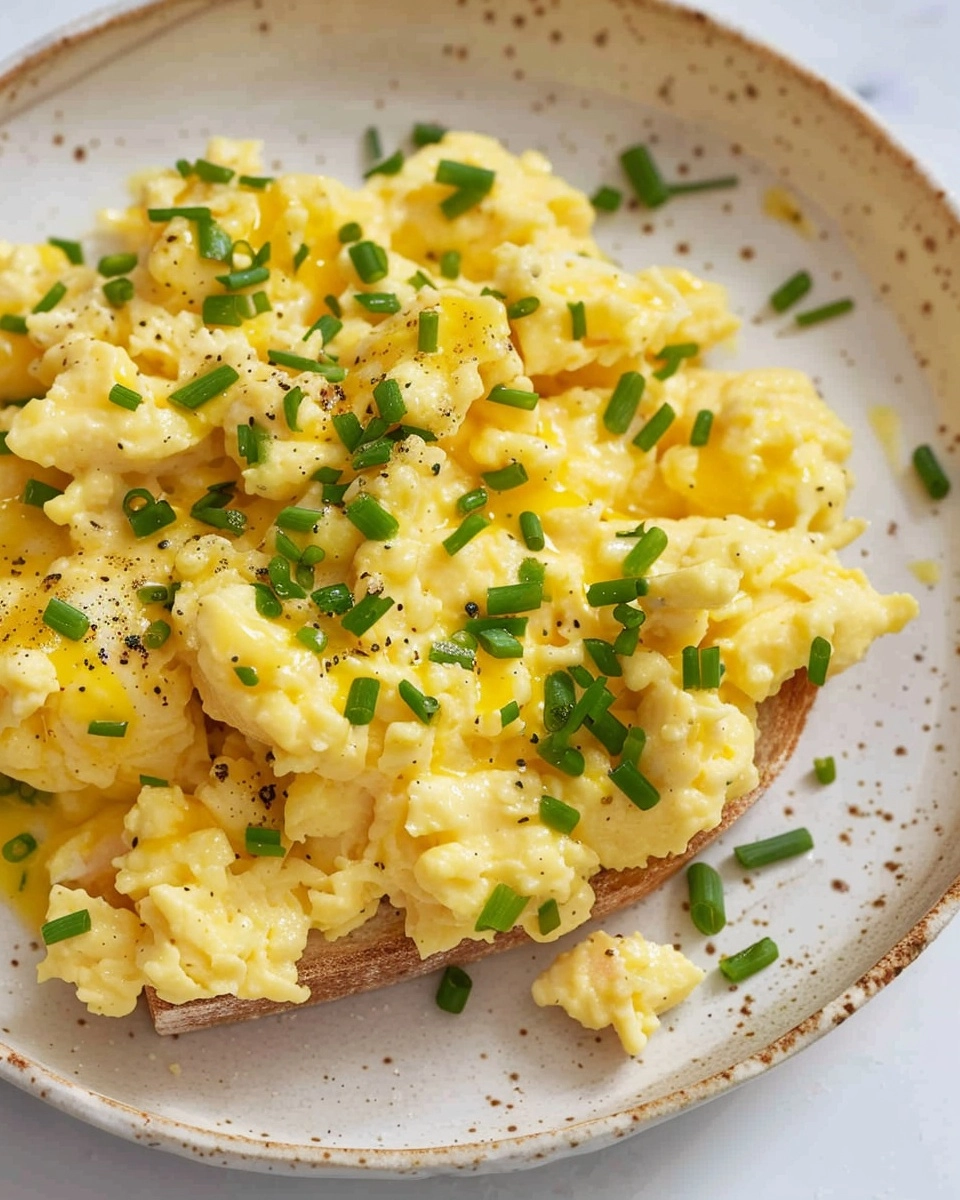 Buttery Soft Breakfast Scrambled Eggs Recipe - Recipe Image