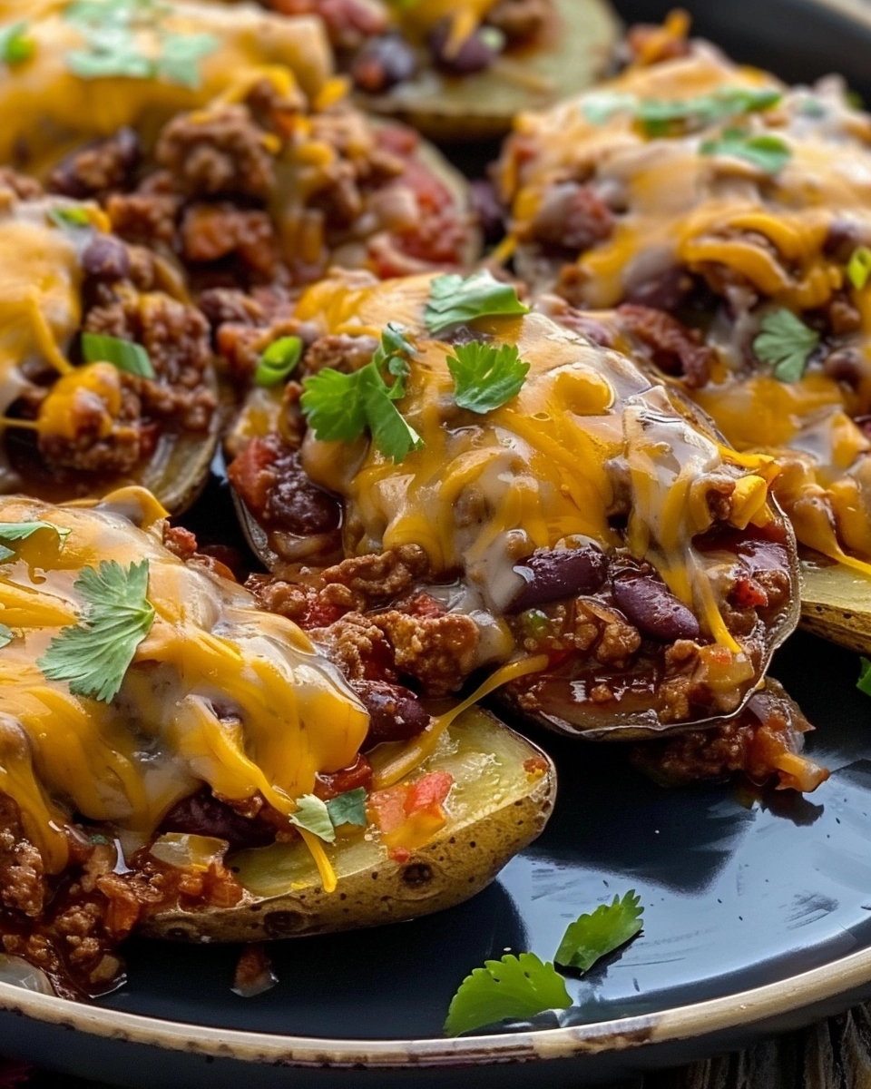 Chili Baked Potatoes Recipe - Recipe Image