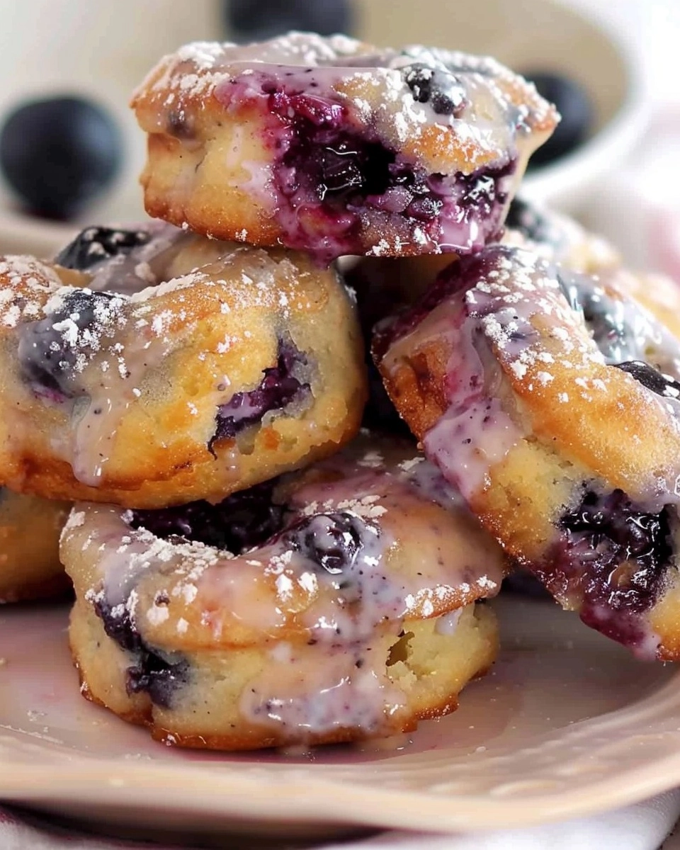Baked Blueberry Fritter Bites Recipe - Recipe Image