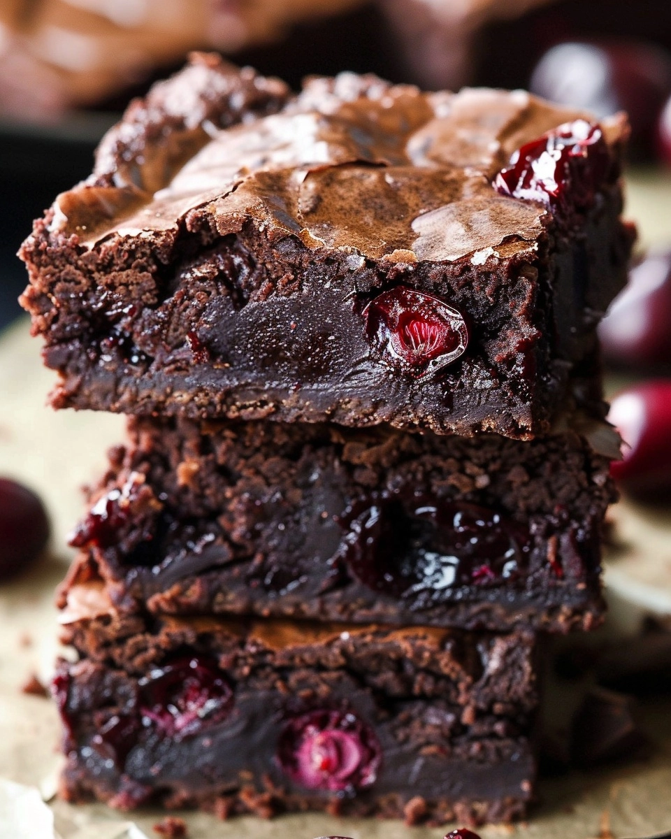 Chocolate Cherry Brownies Recipe