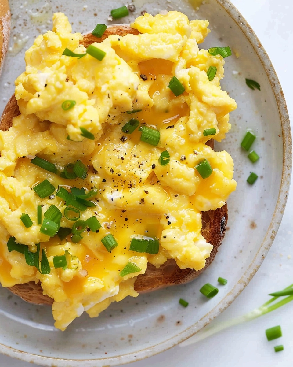 Buttery Soft Breakfast Scrambled Eggs Recipe - Recipe Image