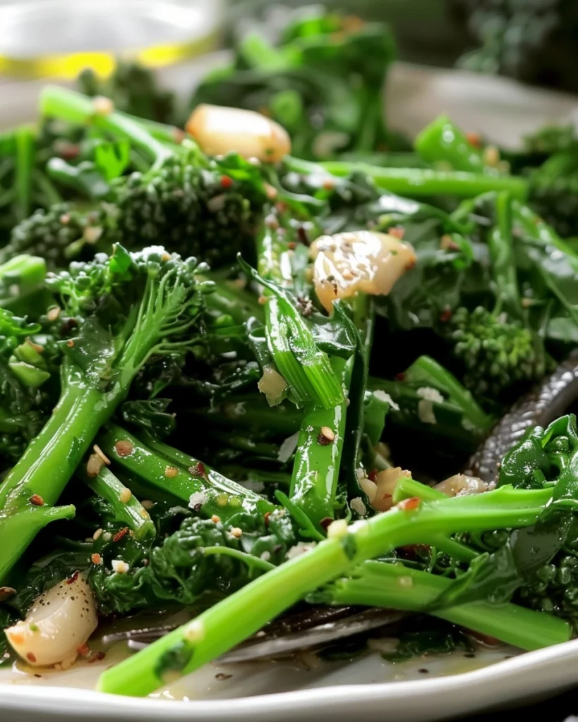 Sauteed Broccoli Rabe with Garlic Recipe