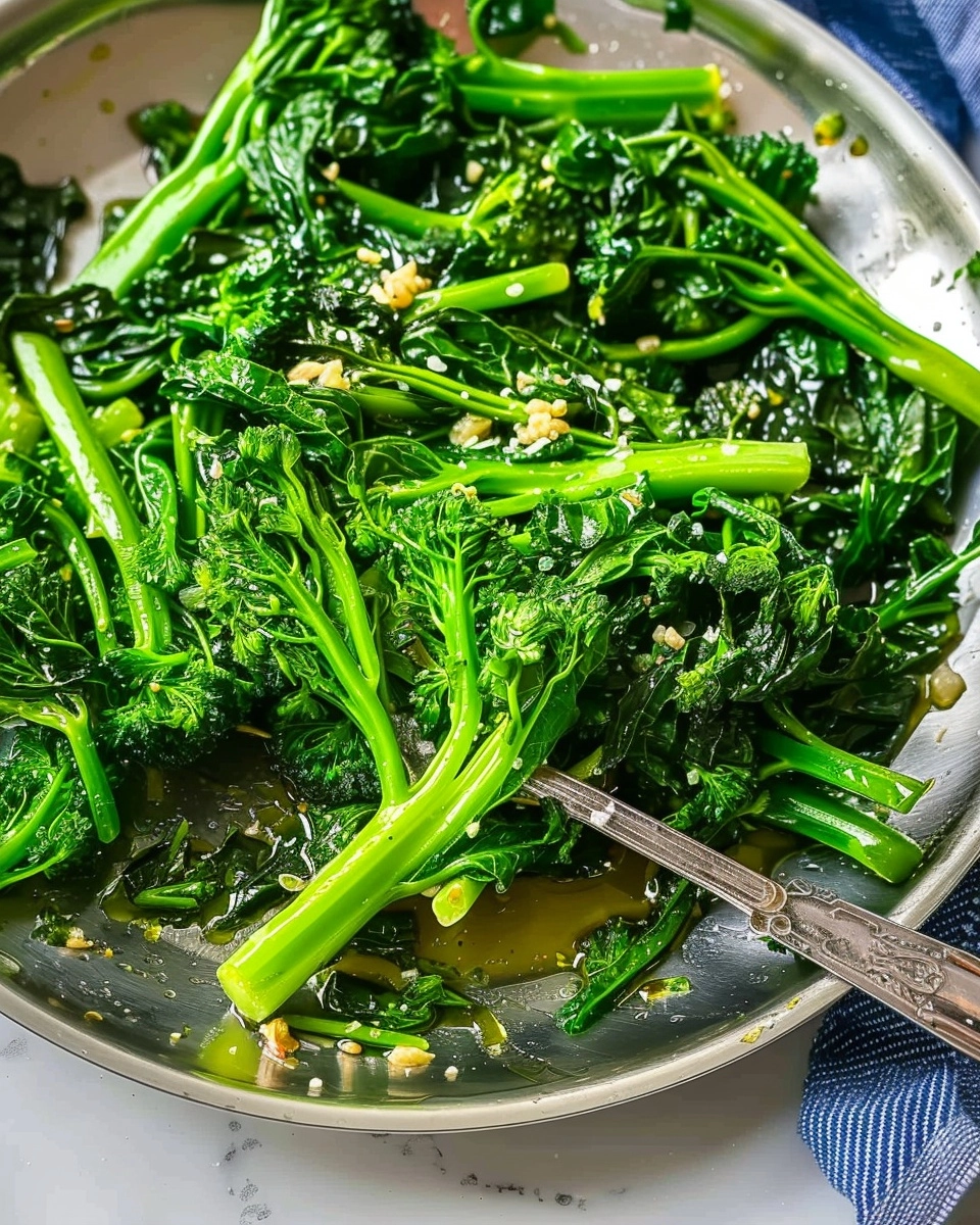 Sauteed Broccoli Rabe with Garlic Recipe - Recipe Image