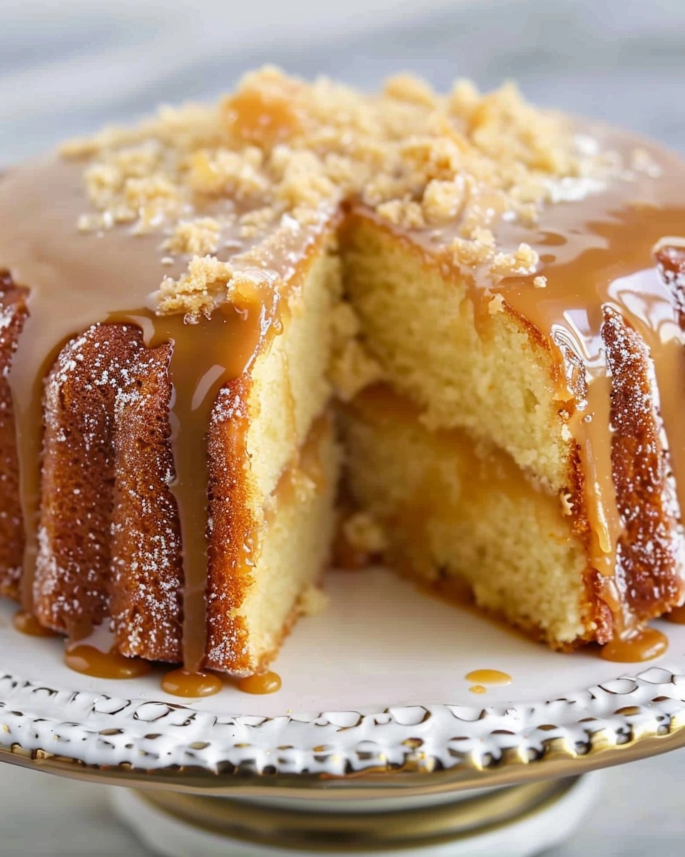 Salted Caramel Kentucky Butter Cake with Bourbon Recipe - Recipe Image